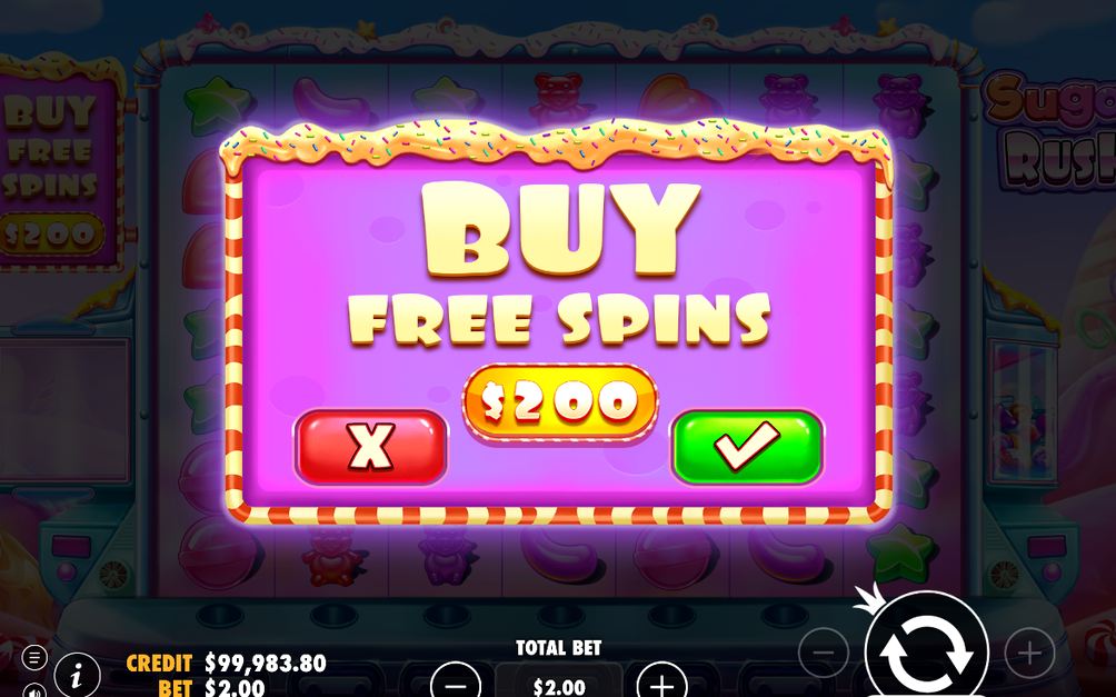 Multiplier Spots auf dem Raster während einer Kaskade